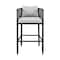 Armen Living Felicia Outdoor Patio Counter Height Bar Stool in Aluminum with Gray Rope and Cushions 840254333109 - alternate 5